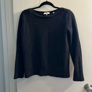 Vince cashmere sweater in a charcoal black color